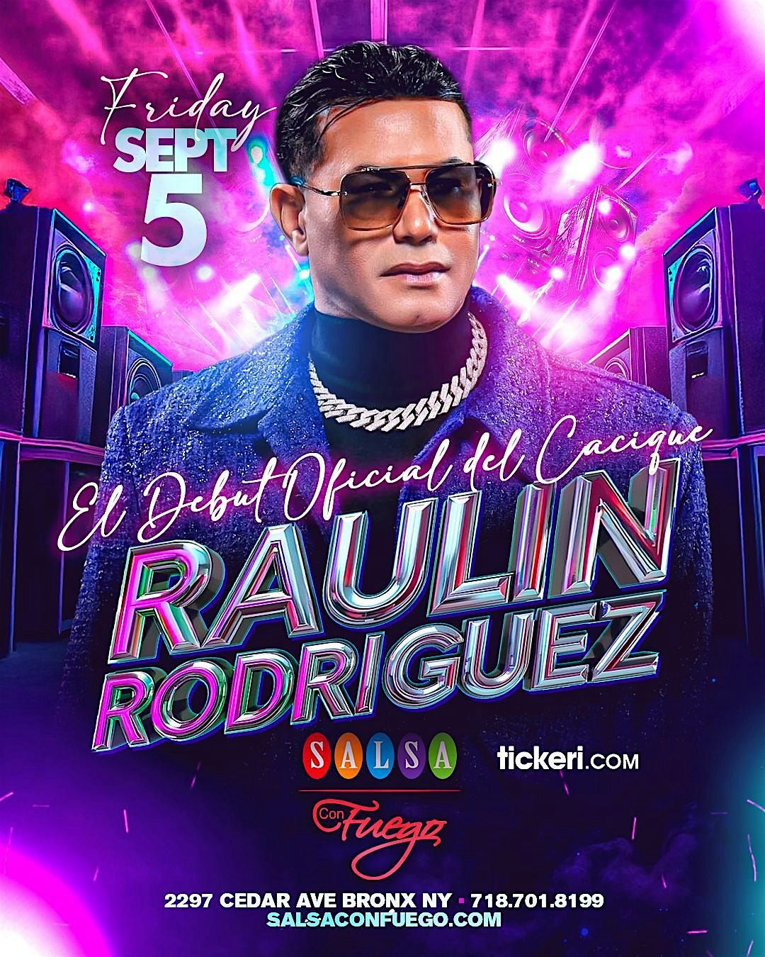 Cacique Raulin Rodriguez En Vivo, 5 September | Event in The Bronx | AllEvents
