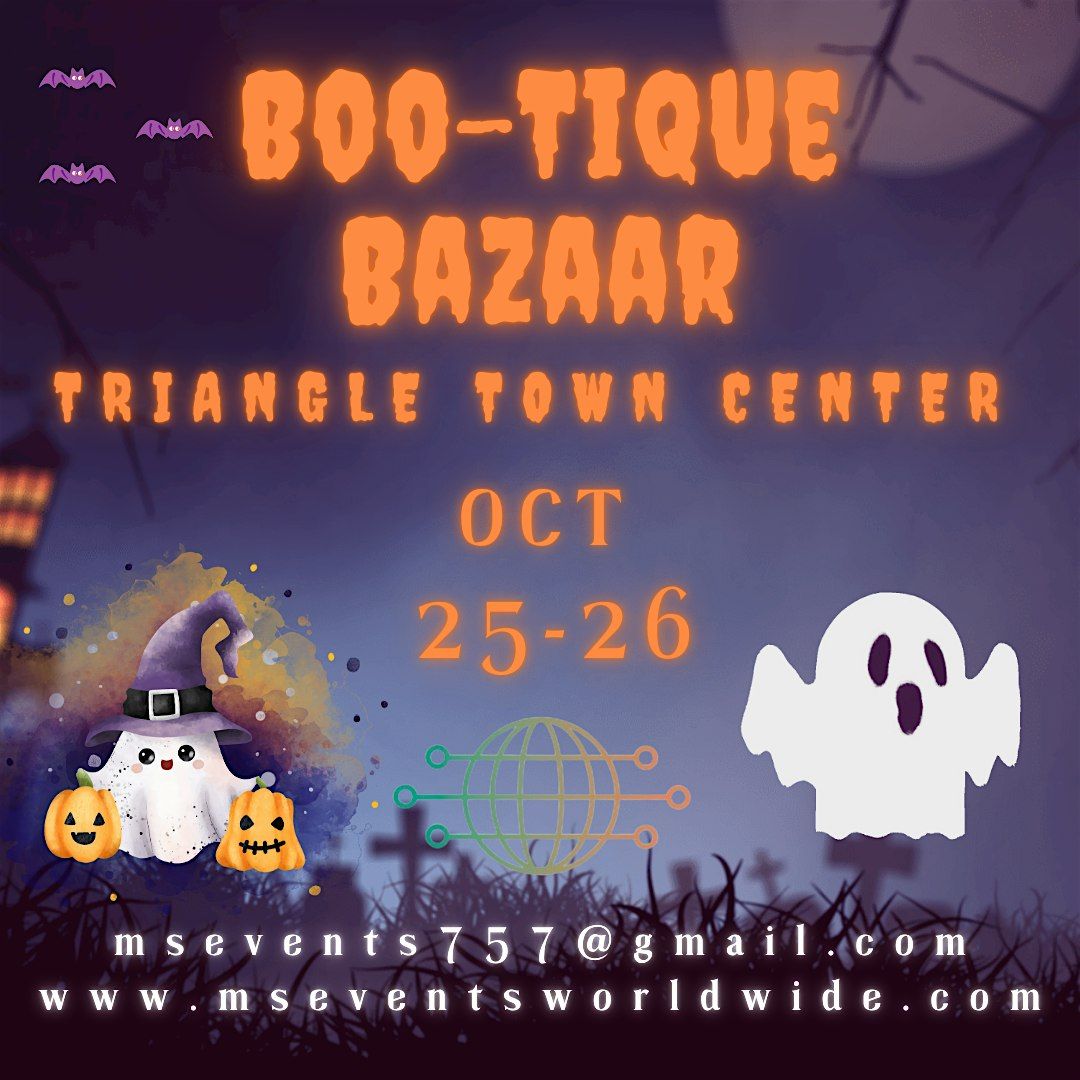 Boo-Tique Bazaar-Triangle Town Center, 25 October | Event in Raleigh | AllEvents