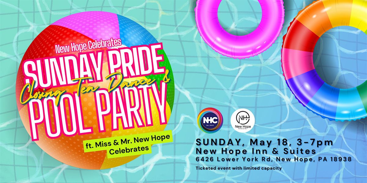 2025 Pride Sunday Closing Tea Dance & Pool Party, 18 May | Event in New Hope | AllEvents