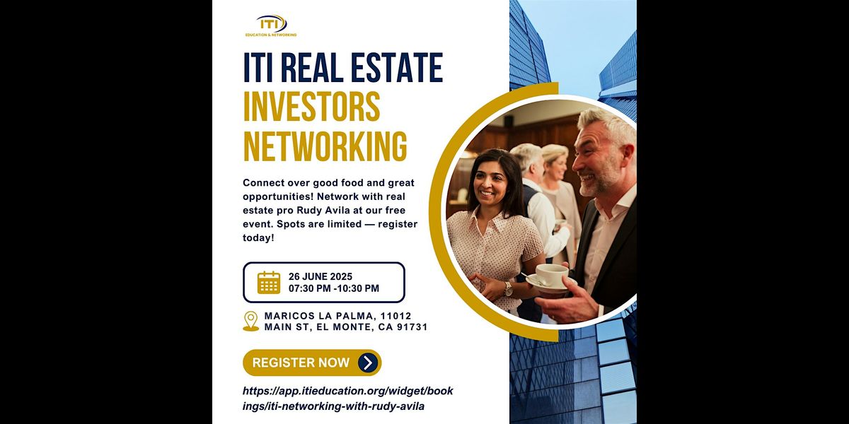 Real Estate Investors Networking Event with Rudy Avila, 26 June | Event in El Monte | AllEvents