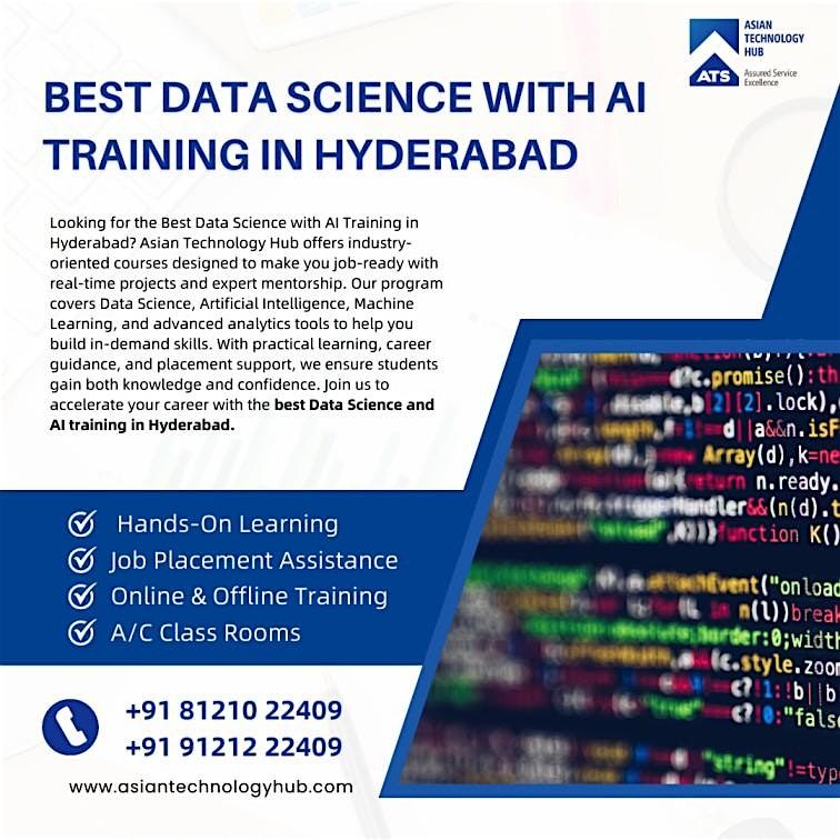 Best Data Science with AI Training in Hyderabad | Event in Hyderabad | AllEvents