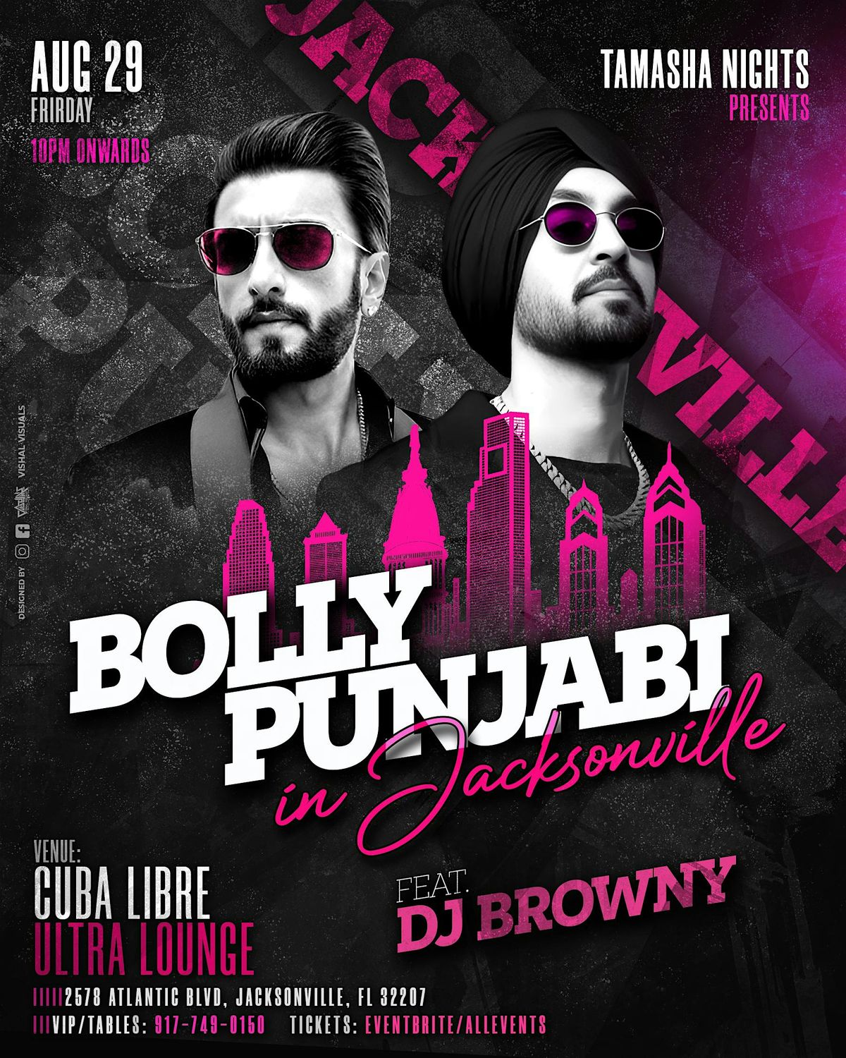 JACKSONVILLE TAMASHA NIGHTS- BOLLYWOOD LAUNCH PARTY@CUBA LIBRE ULTRA LOUNGE, 29 August | Event in Jacksonville