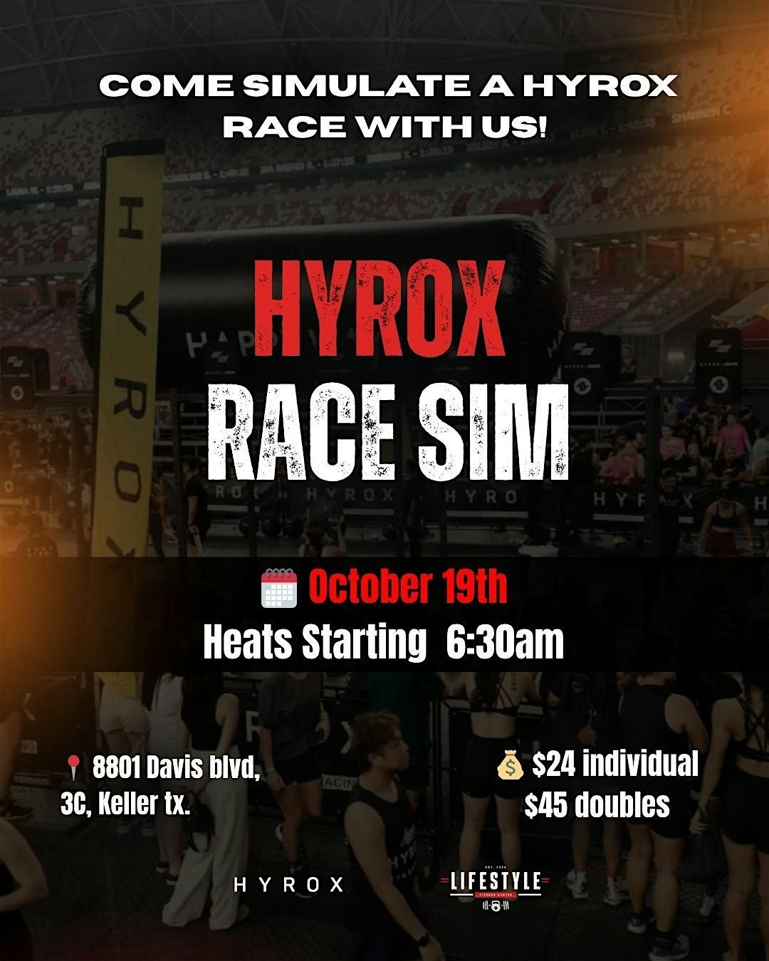 HYROX FULL SIMULATION, 19 October | Event in Keller | AllEvents