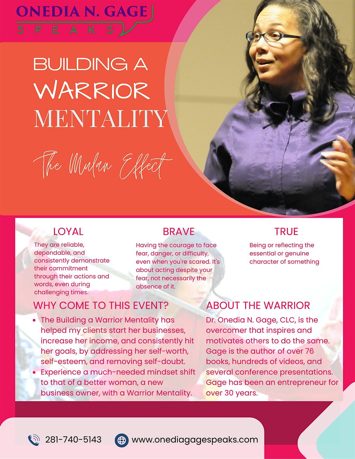 Building a Warrior Mentality: The Mulan Effect, 1 September | Event in San Antonio | AllEvents