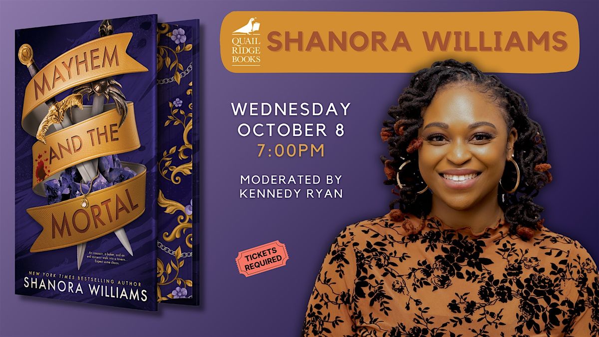 Shanora Williams | Mayhem and the Mortal, 8 October | Event in Raleigh | AllEvents