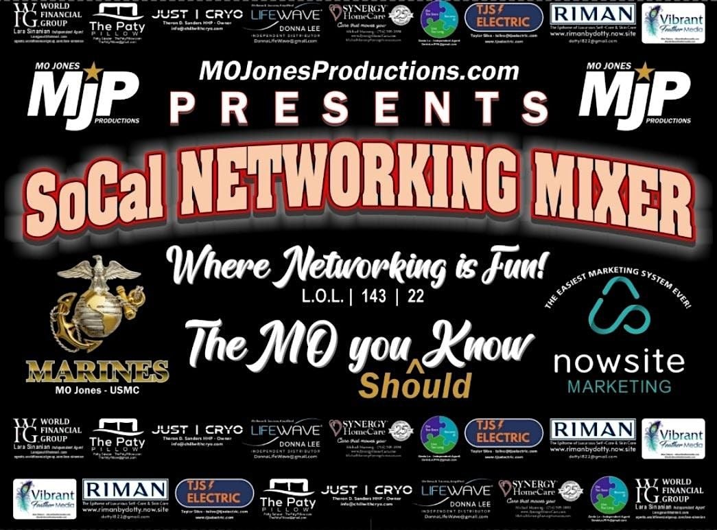 MO Jones Productions SoCal Networking Mixer #11!, 29 July | Event in Santa Ana | AllEvents