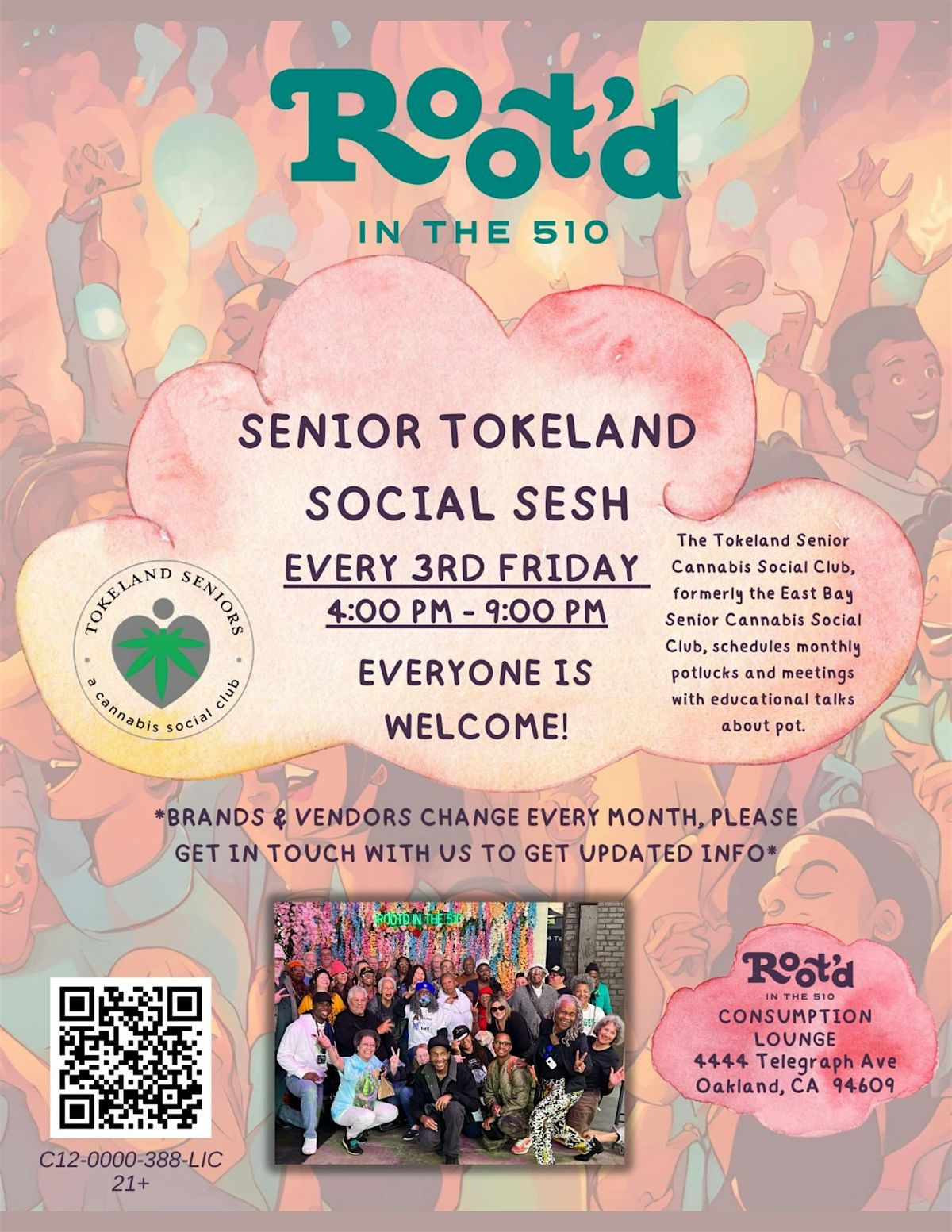 Senior Toakland with Root'd in the 510, 17 August | Event in Oakland | AllEvents