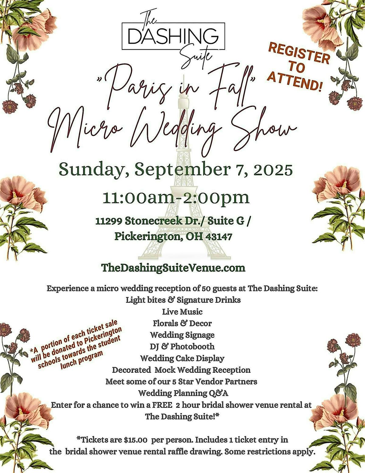 Paris in Fall: Micro Wedding Showcase, 7 September | Event in Pickerington | AllEvents