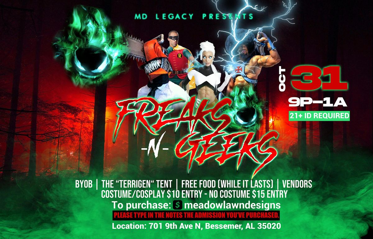 Freaks -N- Geeks, 31 October | Event in Bessemer | AllEvents