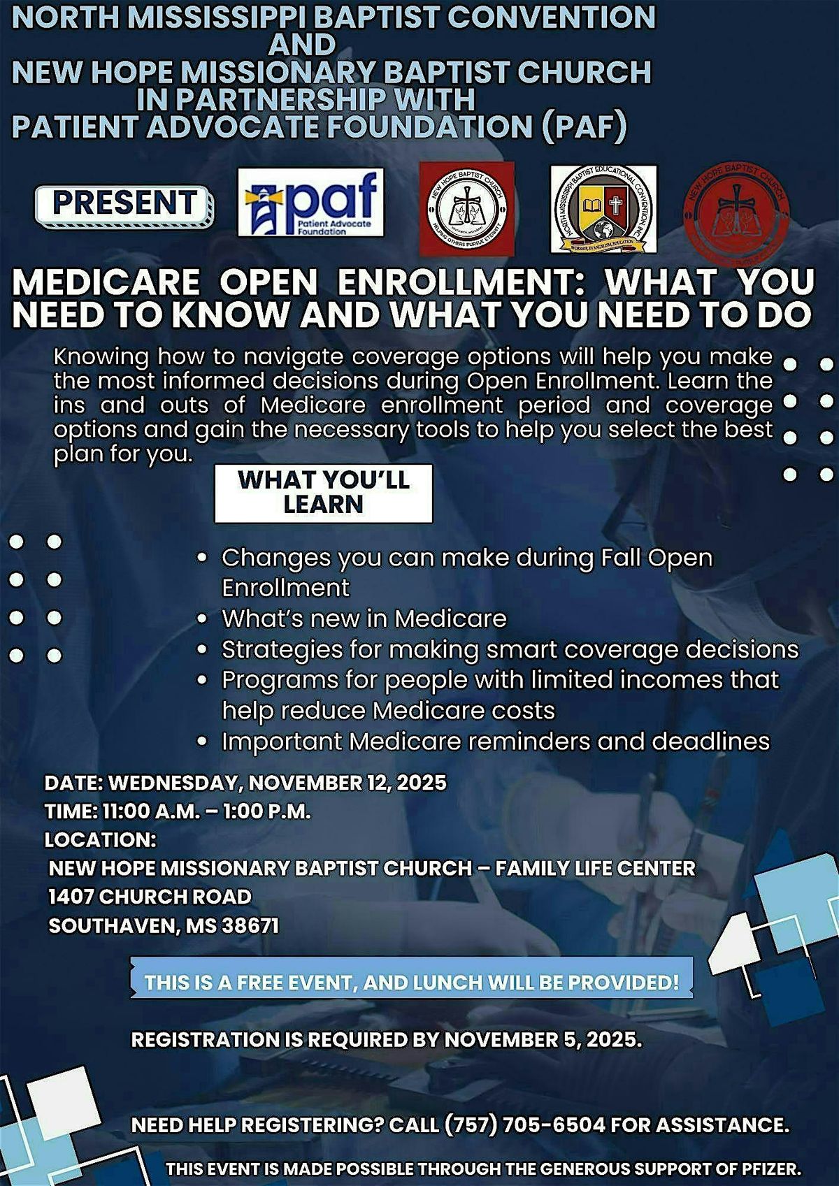Medicare Open Enrollment: What You Need to Know and What You Need to Do, 12 November | Event in Southaven