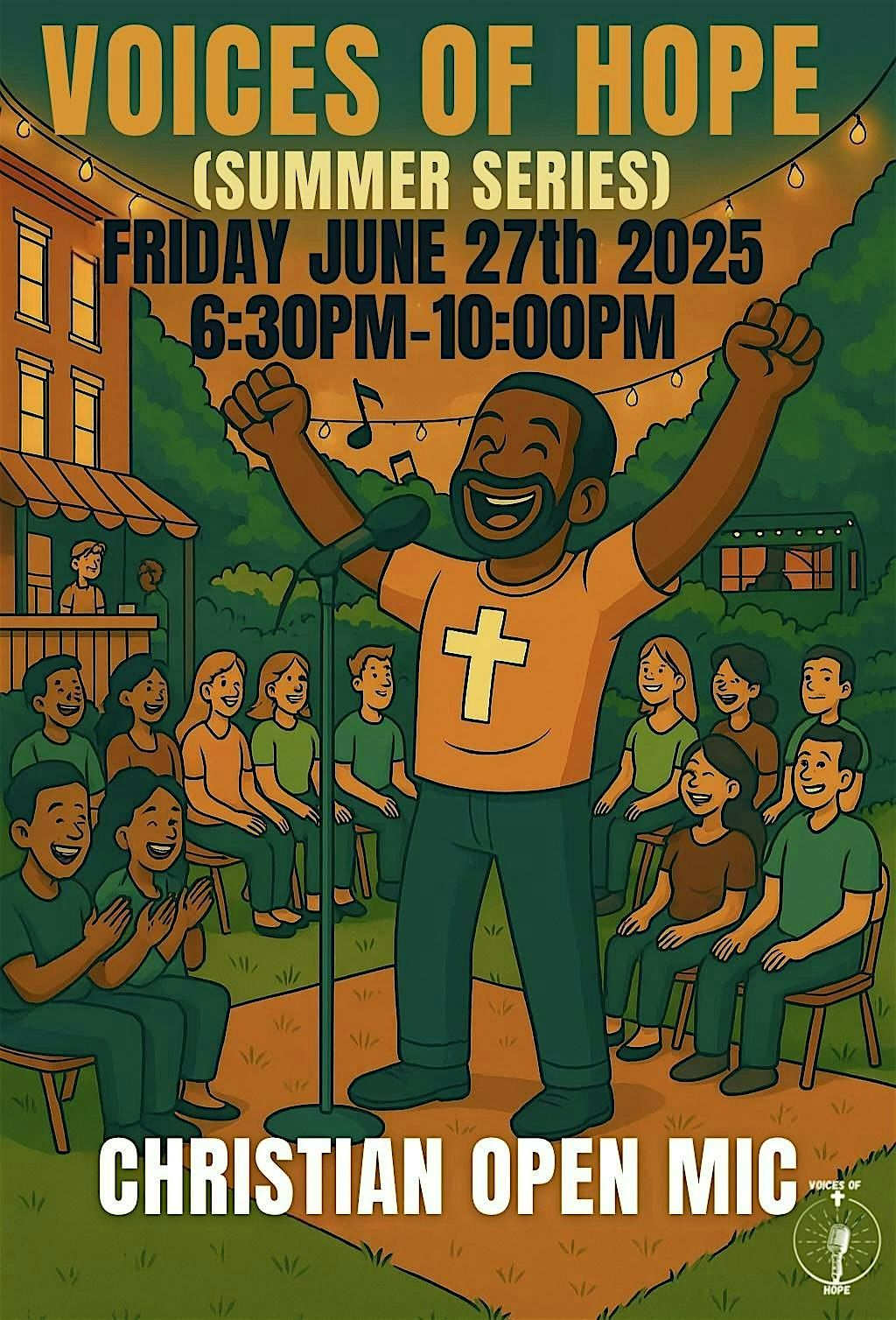Voices Of Hope Christian Open Mic, 27 June | Event in Camden | AllEvents