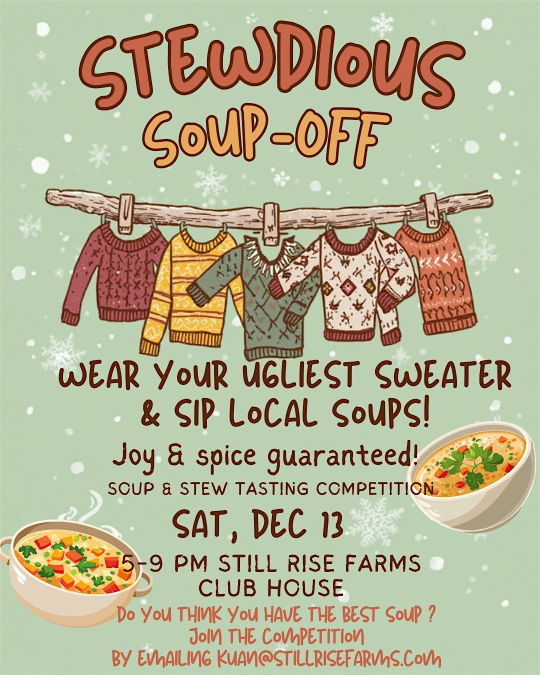 Stewdious Soup off, 13 December | Event in Perkasie | AllEvents