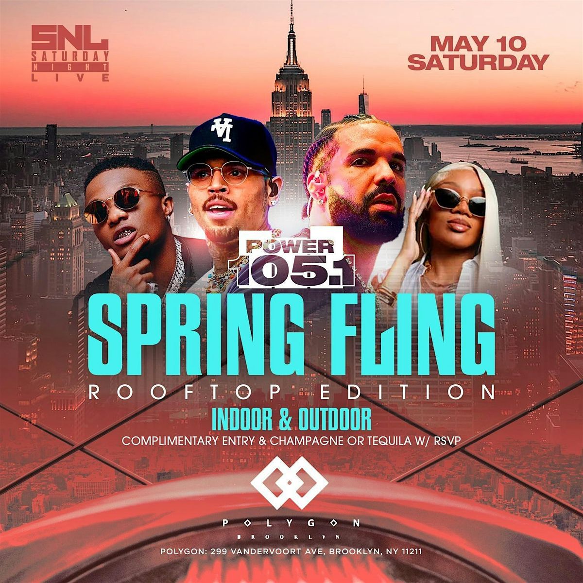 Saturday Night Live @Polygon BK Lounge (MOSP Events), 10 May | Event in Brooklyn | AllEvents