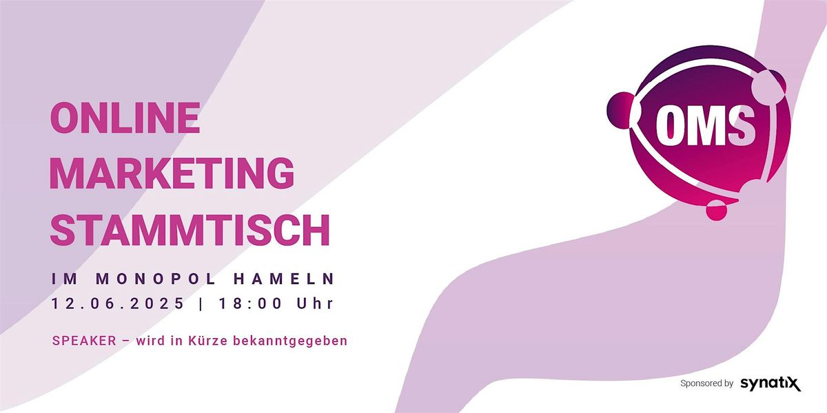 Online Marketing Stammtisch, Do 12.06. im Monopol Hameln, 12 June | Event in Hameln | AllEvents