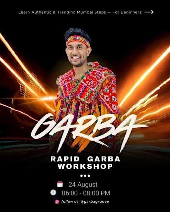 Sunday -  Rapid Garba Workshop – Mumbai Style!, 24 August | Event in Santa Clara | AllEvents