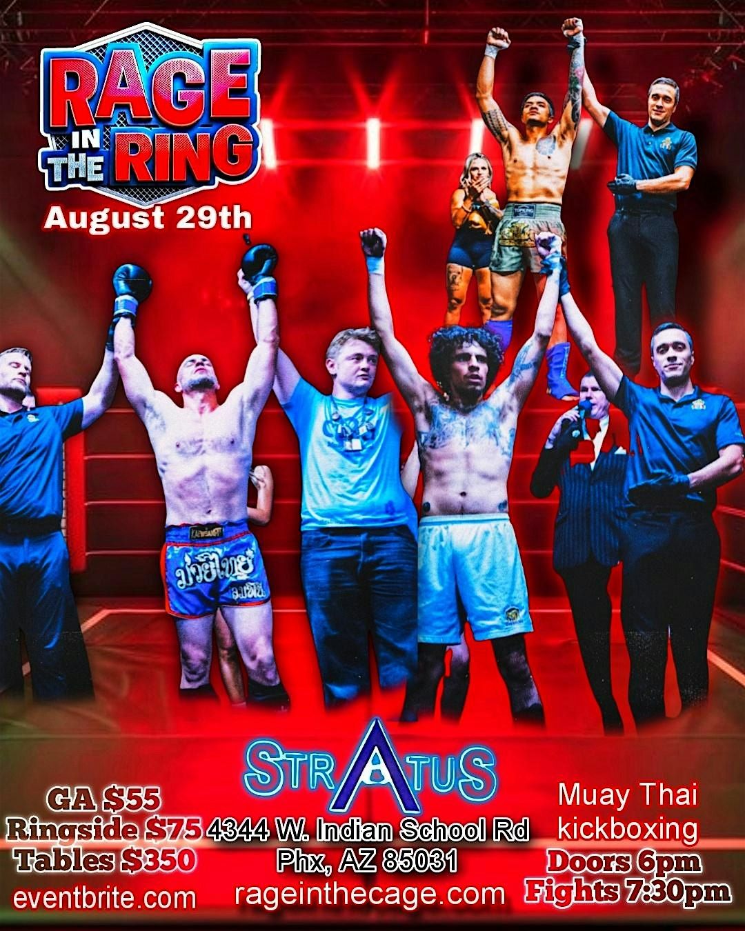 Rage in The Ring Muay Thai & Kickboxing, 29 August | Event in Phoenix | AllEvents