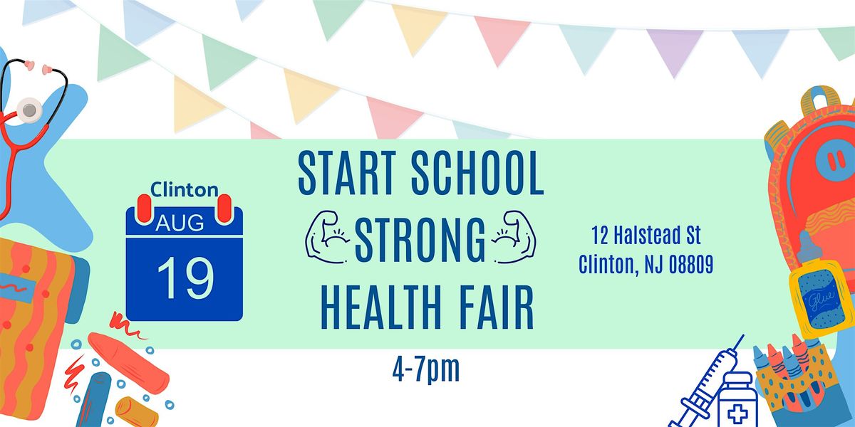 Start School Strong Health Fair (Clinton), 19 August | Event in Clinton | AllEvents