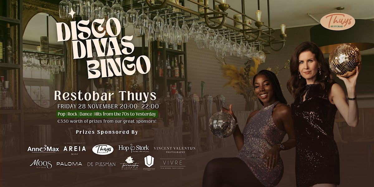 Disco Divas Bingo at Restobar Thuys, 28 November | Event in Wassenaar | AllEvents