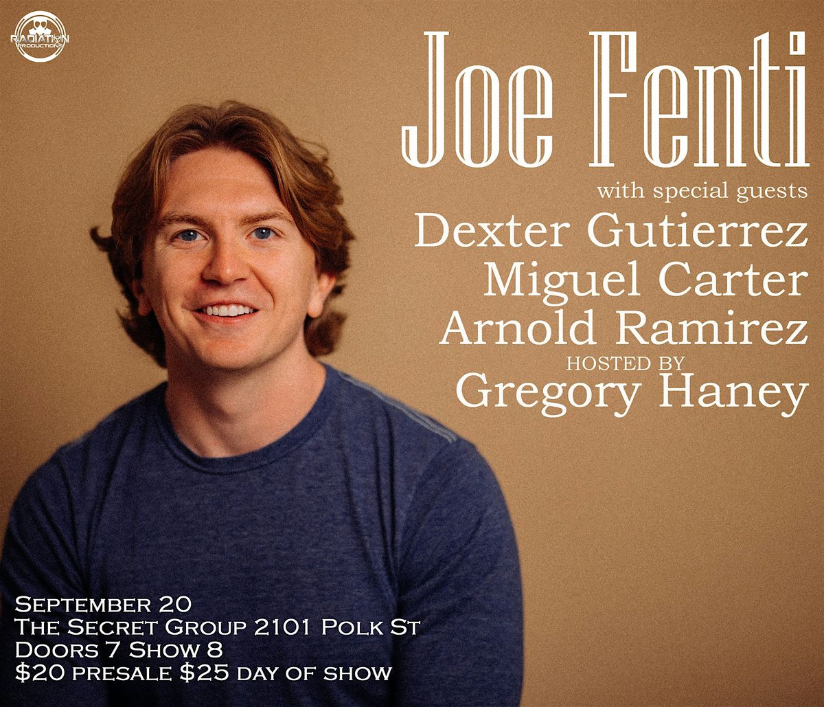 Joe Fenti, 20 September | Event in Houston | AllEvents