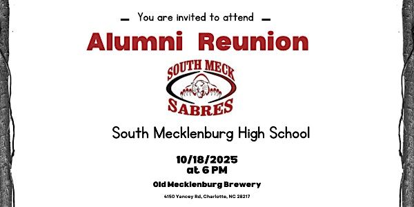 South Mecklenburg High School Class of 2000- 25th Reunion, 18 October | Event in Charlotte | AllEvents