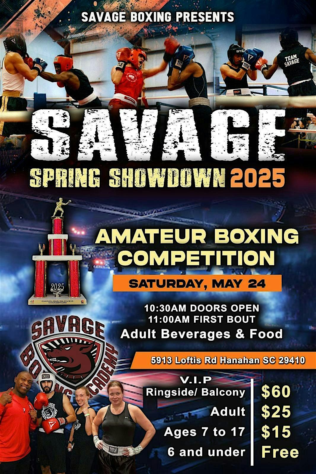 Savage Boxing Showdown 2025 | Event in Hanahan | AllEvents