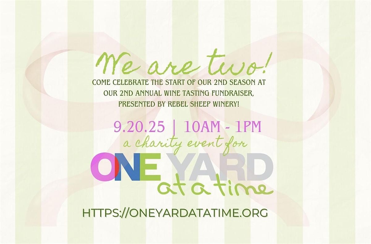 Join us in launching the exciting second season of One Yard at a Time!, 20 September | Event in Chester | AllEvents