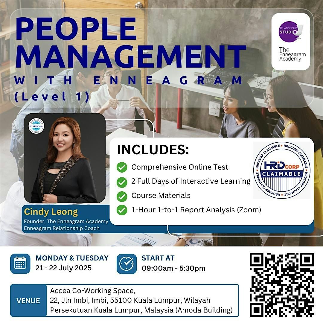 [Workshop] People Management with Enneagram, 21 July | Event in Wilayah Persekutuan | AllEvents