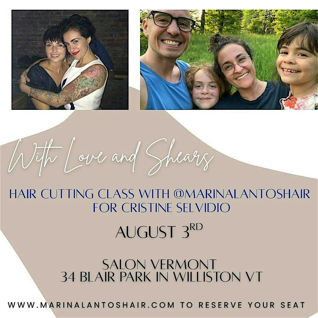 Hair Cutting Class for Cristine Selvidio, 3 August | Event in Williston | AllEvents