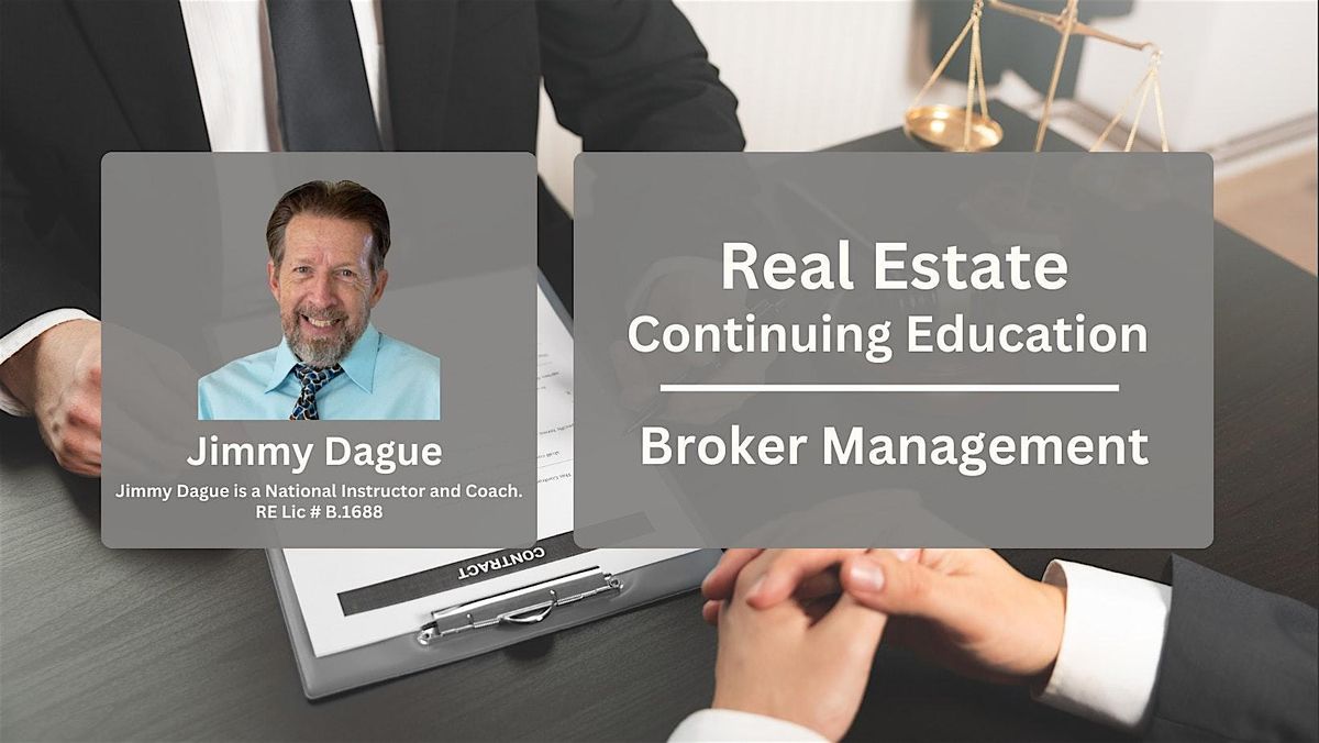 Real Estate Broker Management CE with Jimmy Dague & Stewart Title, 9 December | Event in Las Vegas | AllEvents