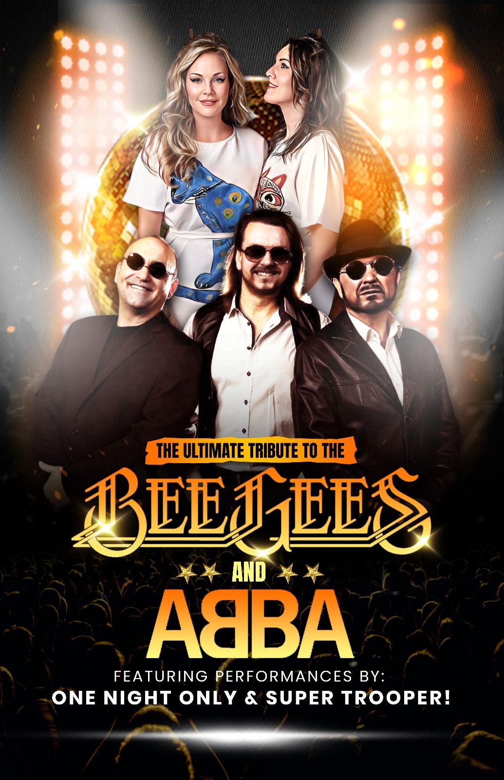 One Night Only and Super Trooper - A Tribute To The Bee Gees and Abba Tribute, 12 June | Event in Shelby | AllEvents