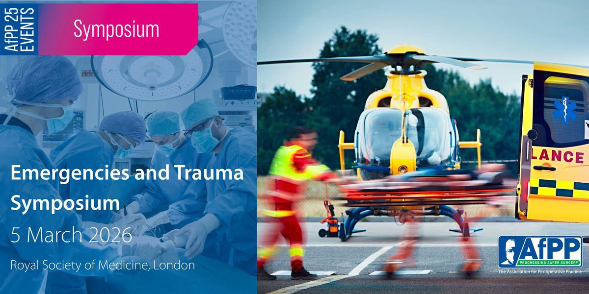 Emergencies and Trauma Symposium, 5 March | Event in London | AllEvents