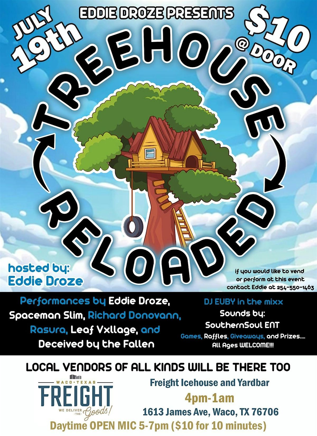 Treehouse Reloaded, 19 July | Event in Waco | AllEvents