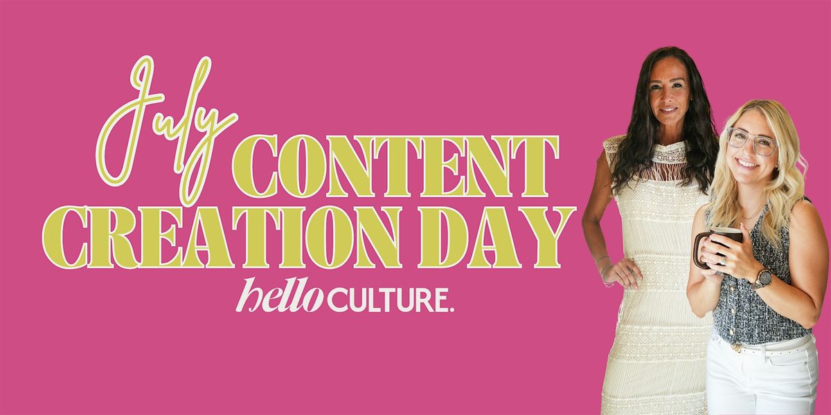 July Content Creation Day, 23 July | Event in Chandler | AllEvents