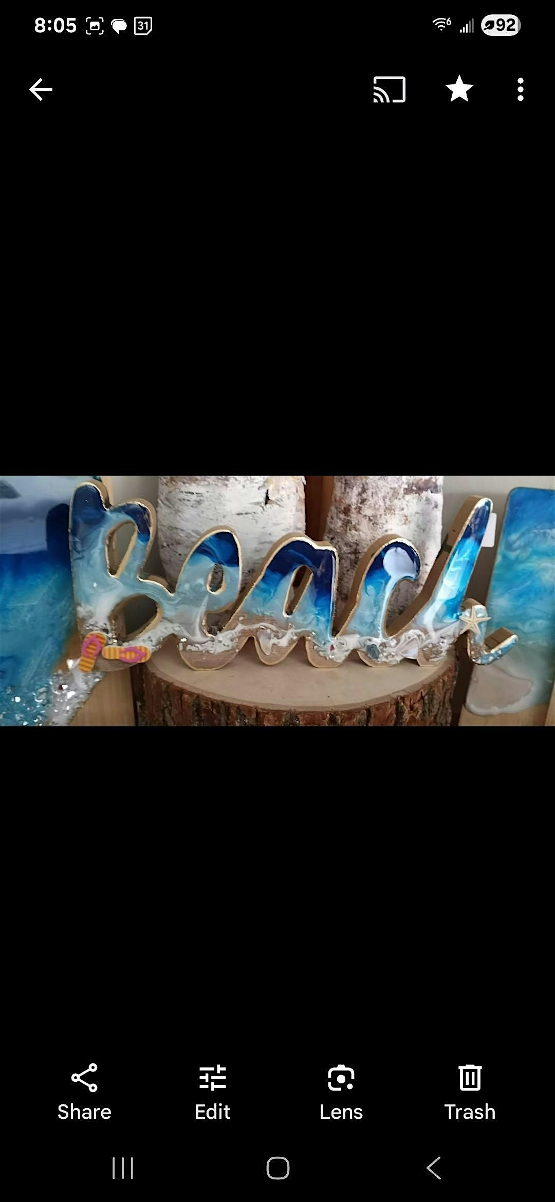 Resin wave beach scene on words love, beach, home, family, 29 August | Event in Phillipsburg | AllEvents