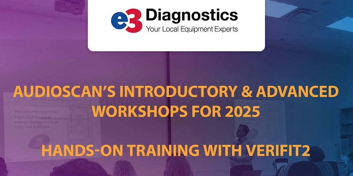 Audioscan Workshop 2025 - e3 Diagnostics, 24 October | Event in Lenexa | AllEvents