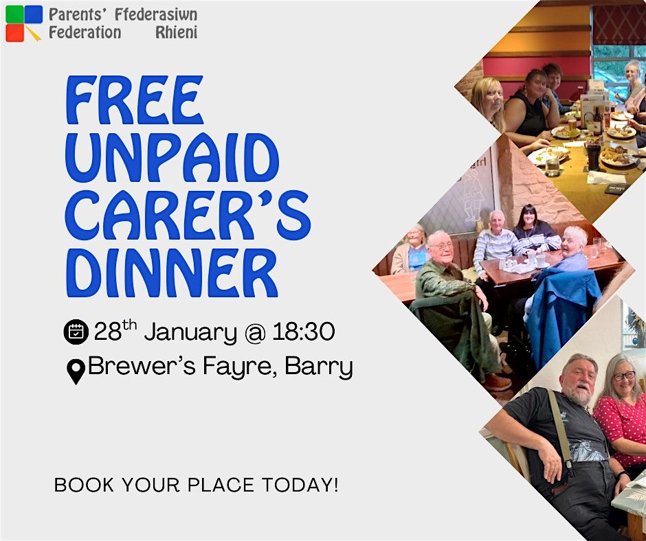 Unpaid Carers Dinner - Free event