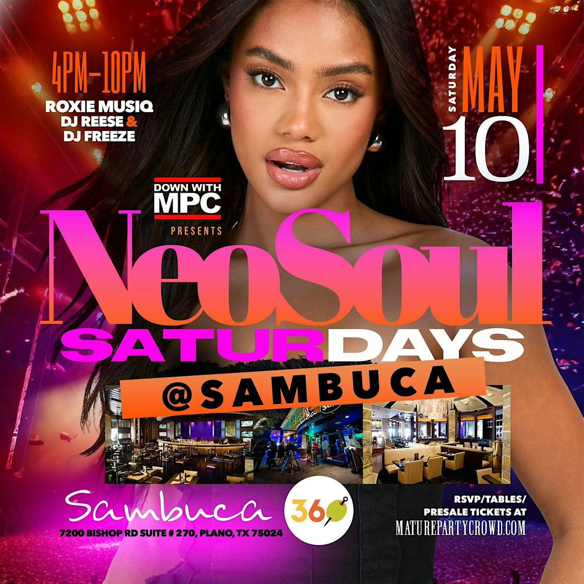 NEO SOUL "SATURDAYS" @ SAMBUCA 360, 10 May | Event in Plano | AllEvents