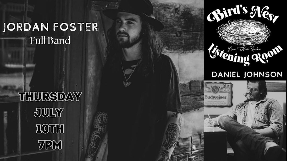 Jordan Foster (Full Band) with Daniel Johnson at Bird's Nest - Dunn NC, 10 July | Event in Dunn | AllEvents