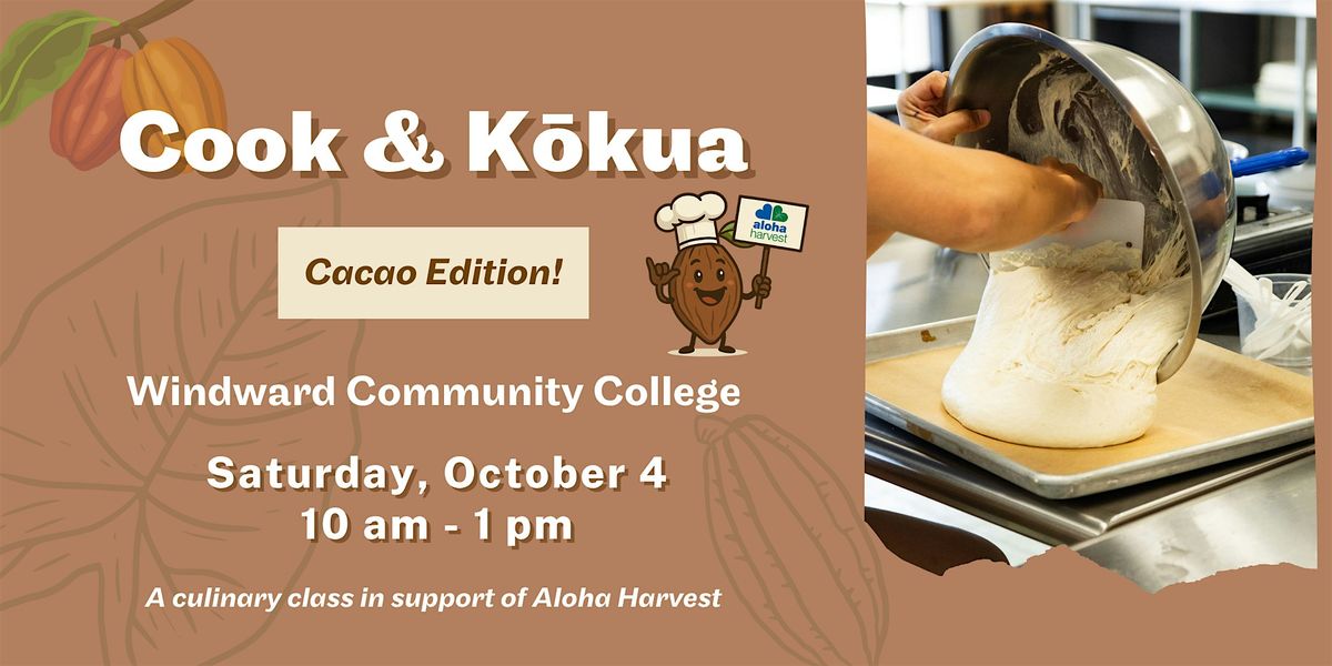 Cook & Kōkua, 4 October | Event in Kaneohe | AllEvents