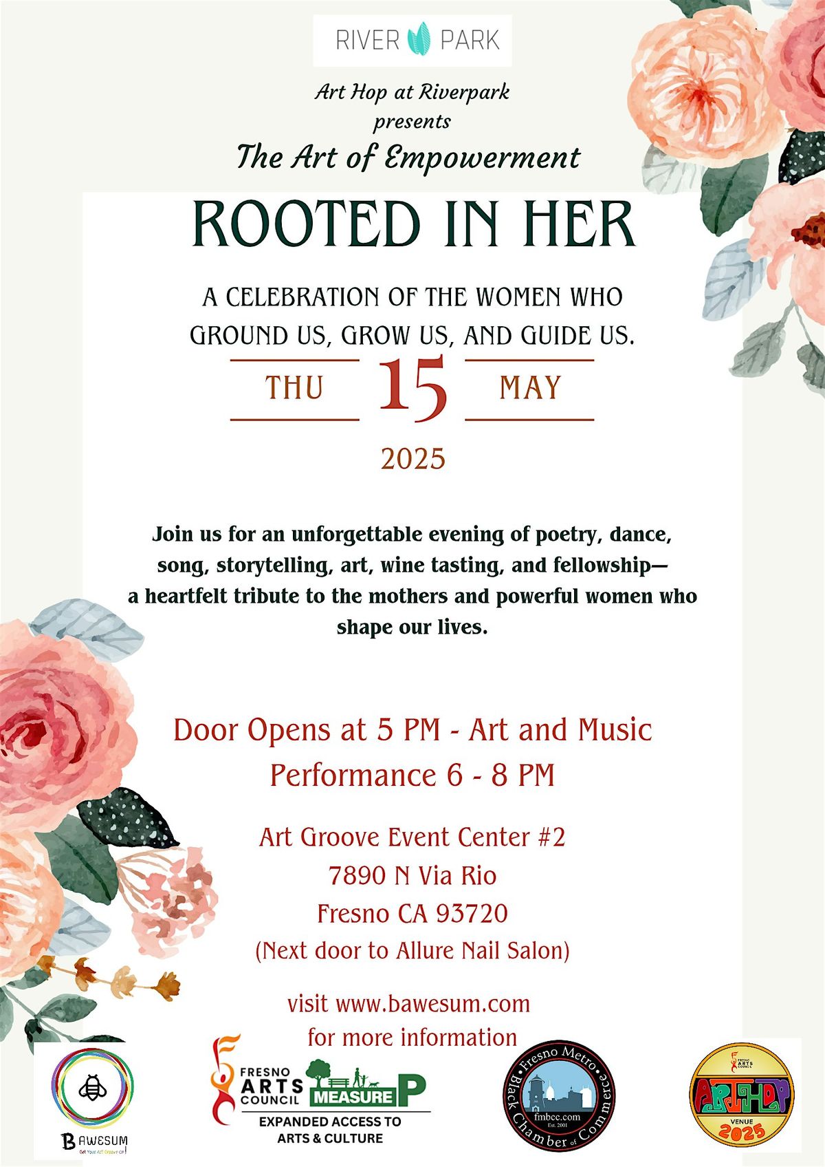 The Art of Empowerment: Rooted in Her, 15 May | Event in Fresno | AllEvents