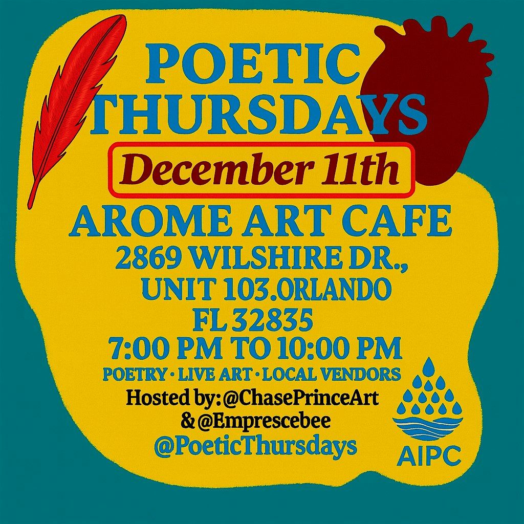 Poetic Thursdays, 11 December | Event in Orlando | AllEvents
