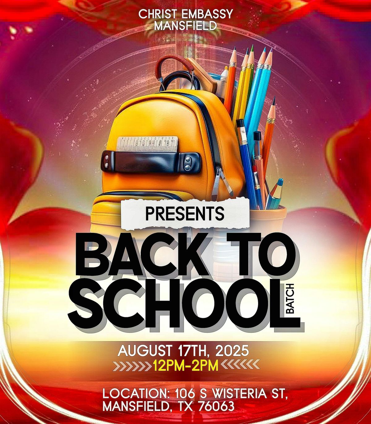 CHRIST EMBASSY MANSFIELD BACK TO SCHOOL BASH, 17 August | Event in Mansfield | AllEvents
