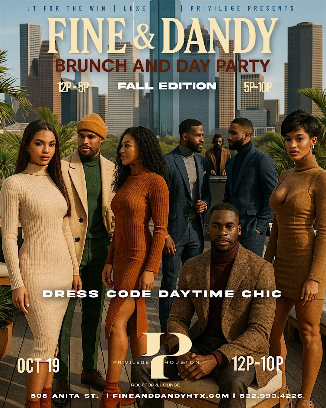 OCT 19 | "Fine & Dandy" Brunch & Day Party: Fall Edition  @ Privilege, 19 October | AllEvents