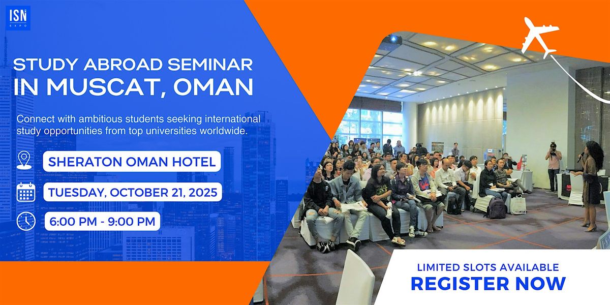 Study in USA Seminar in Oman, Muscat, 21 October | Event in Muscat | AllEvents