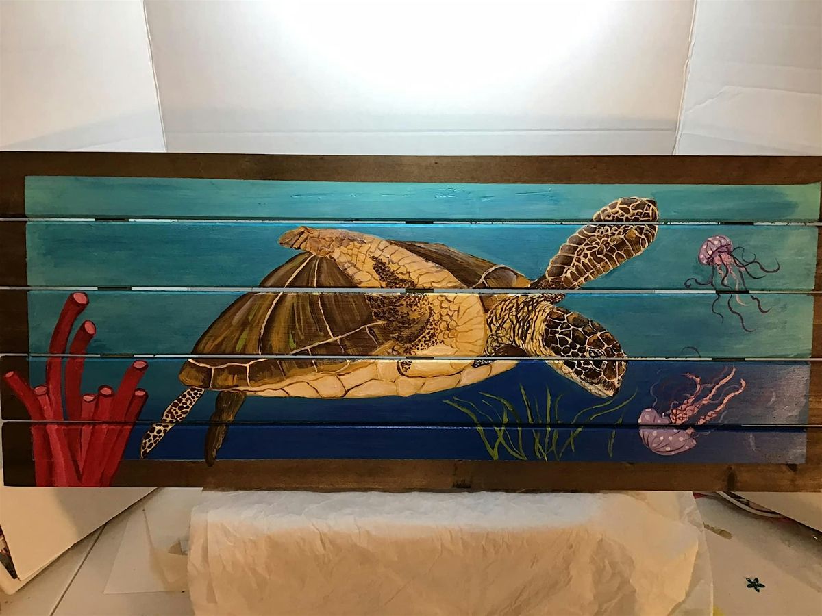 Sea Turtle Pallet Painting Class, 30 August | Event in Ormond Beach | AllEvents