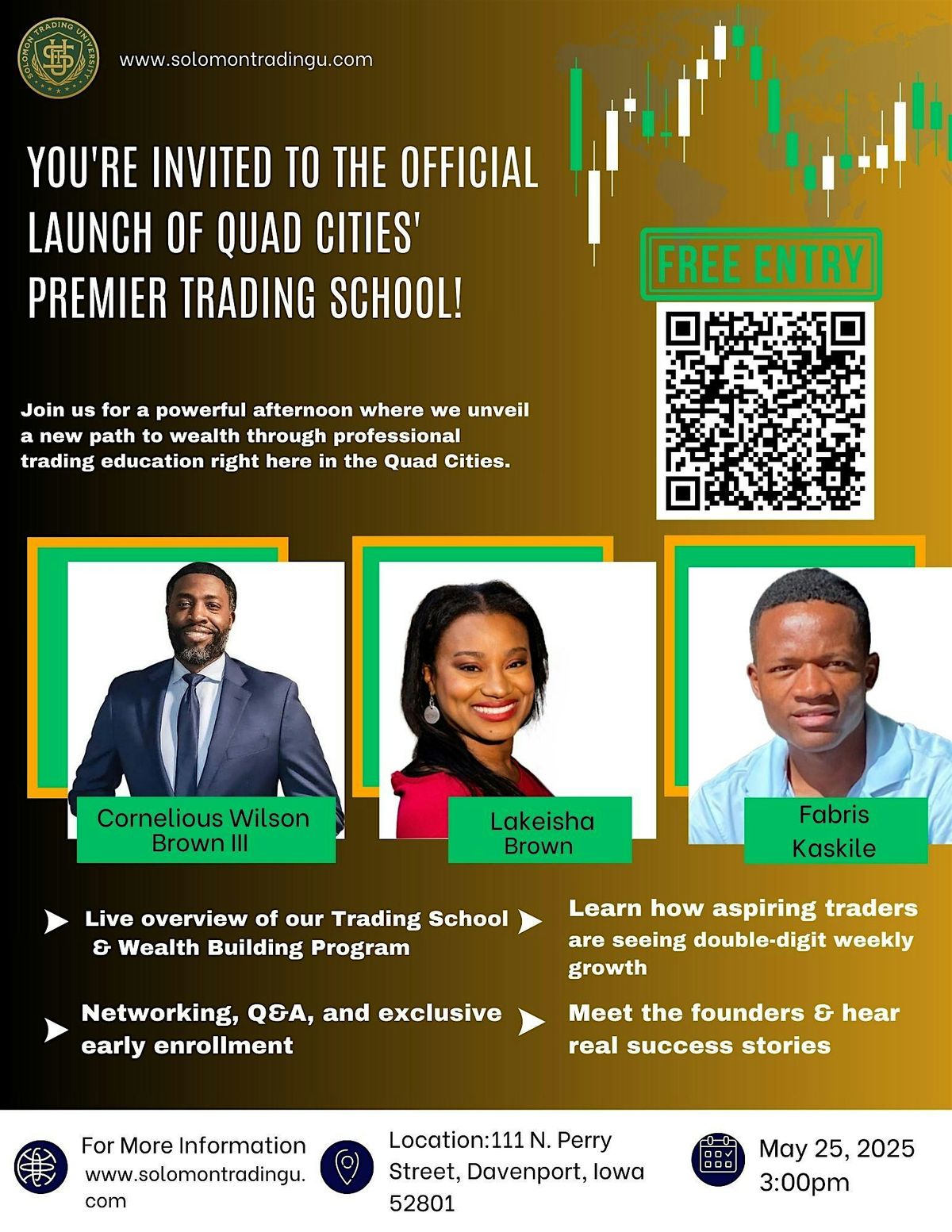 Solomon Trading U Interest Meeting, 25 May | Event in Davenport | AllEvents