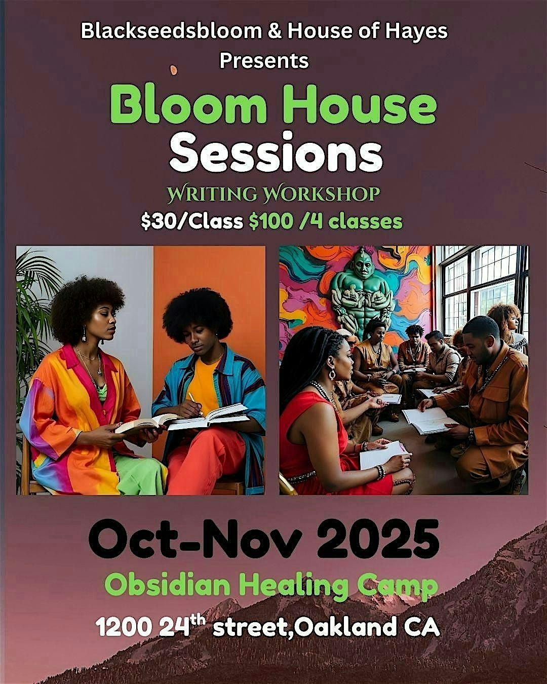 Bloom House Sessions Writing workshop, 25 October | Event in Oakland | AllEvents