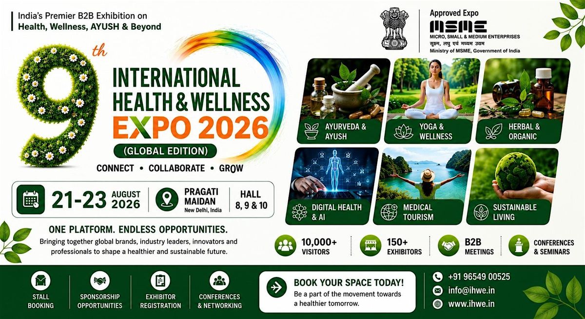 9th International Health & Wellness Expo 2026 | Leading Event in Delhi