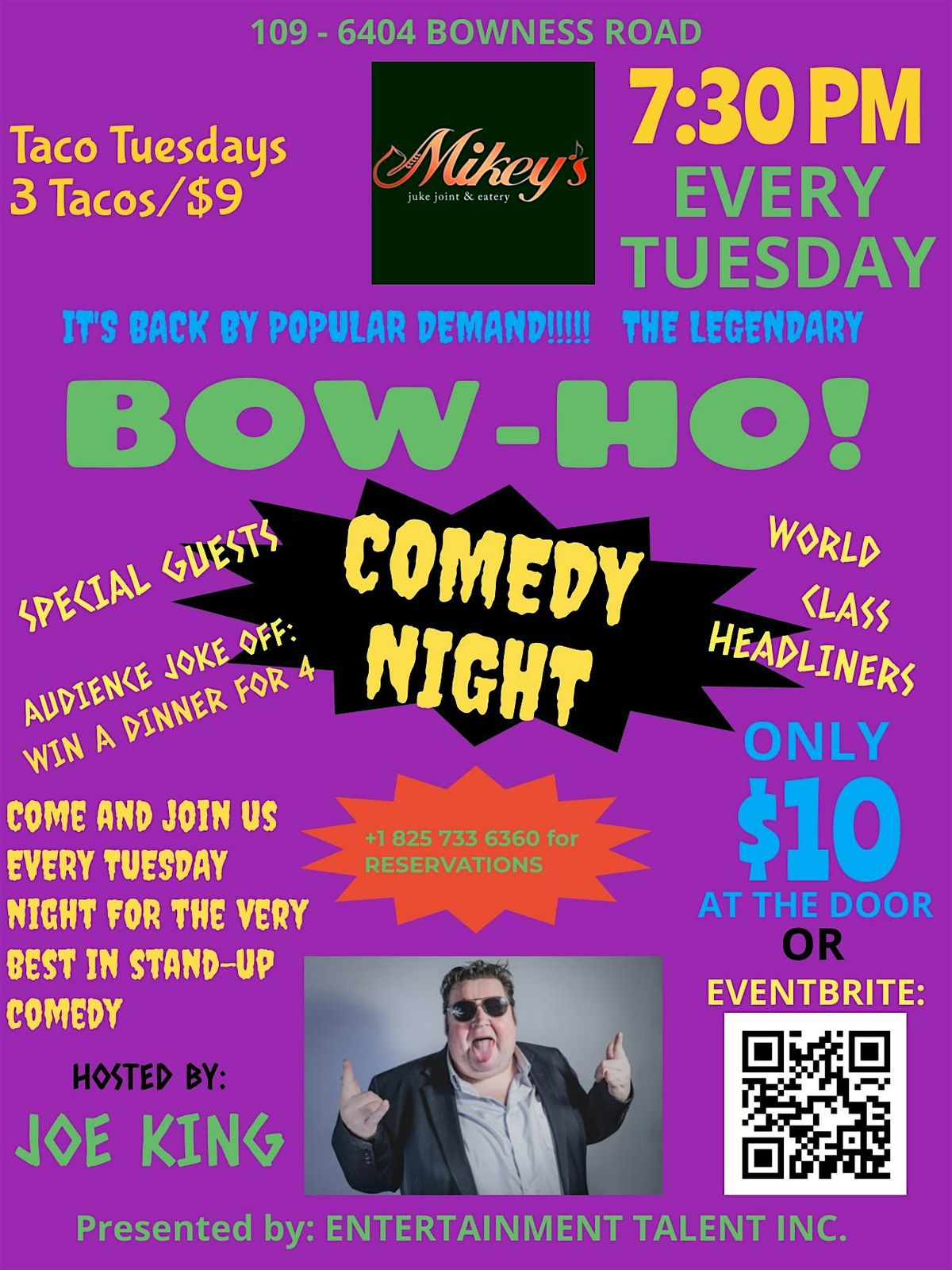 The Bow Ho Comedy Show at Mikey's Juke Joint in Bowness | Event in Calgary | AllEvents