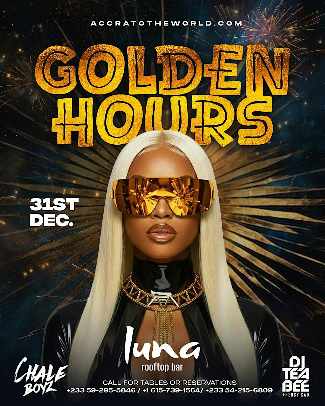 Golden Hours: NYE Experience in Ghana!, 31 December | Event in Accra | AllEvents
